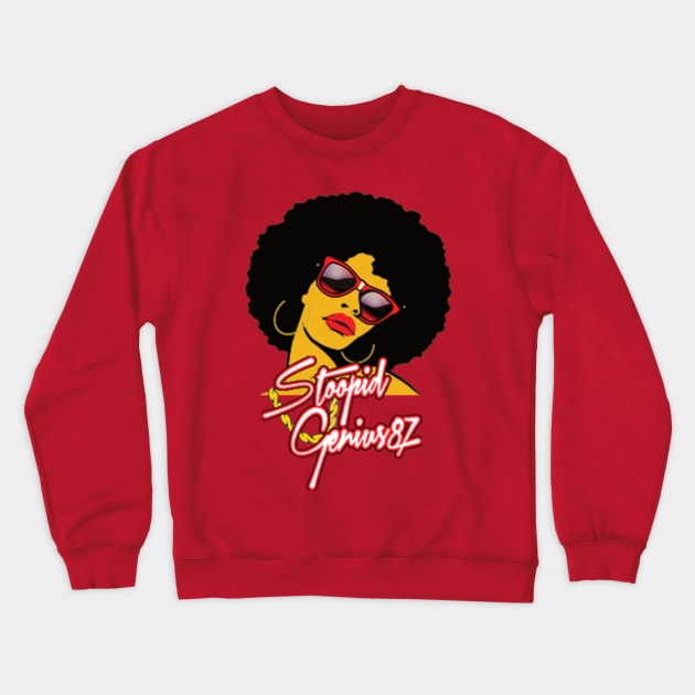 Afro Crewneck Sweatshirt by StoopidGenius